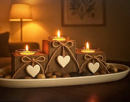 Add a Touch of Romance with the Khevga Shabby Chic Tealight Holder Set